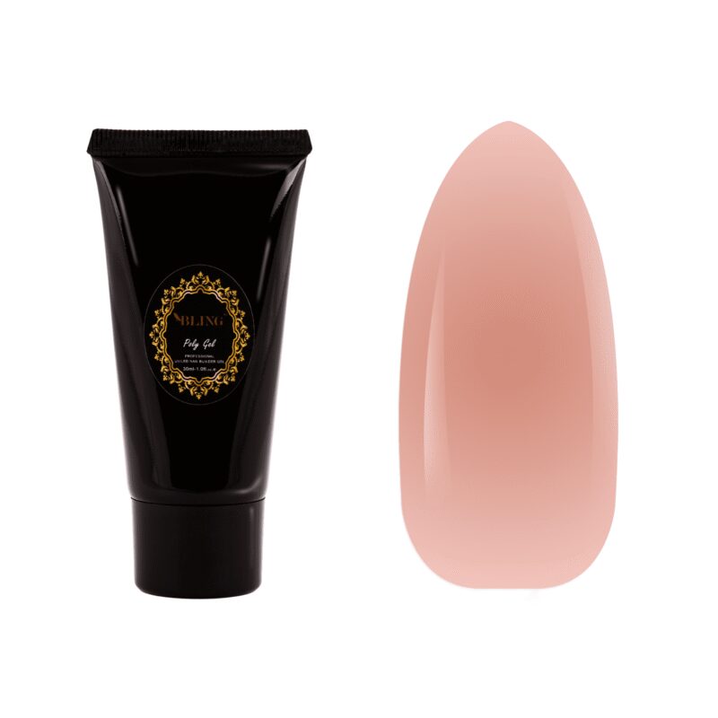 BLING akrilo gelis POLYGEL 3- LIGHT PINK 60ml