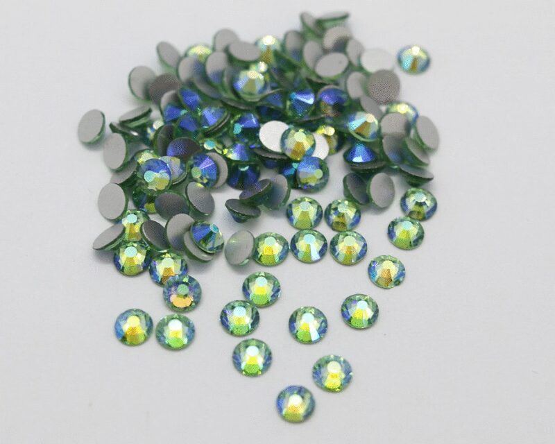 Stikliniai Peridot AB akmenukai 100vnt. - Image 3