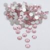 Stikliniai LIGHT ROSE akmenukai 100vnt.