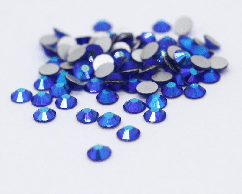 Stikliniai Sapphire AB akmenukai 100vnt.