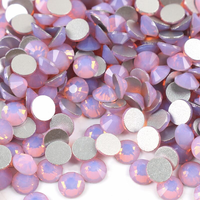 Stikliniai PINK OPAL akmenukai 100vnt. - Image 2