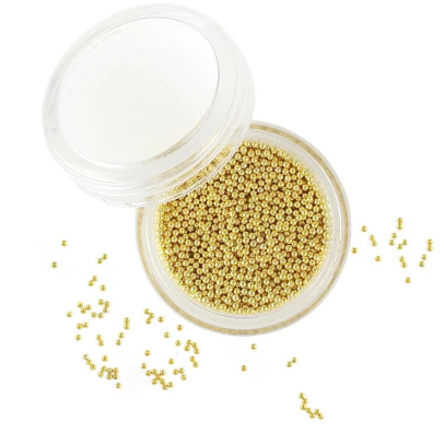 Metaliniai ikriukai 1.0mm GOLD