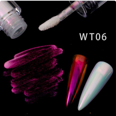 Skystas chromo pigmentas su šepetėliu WT06