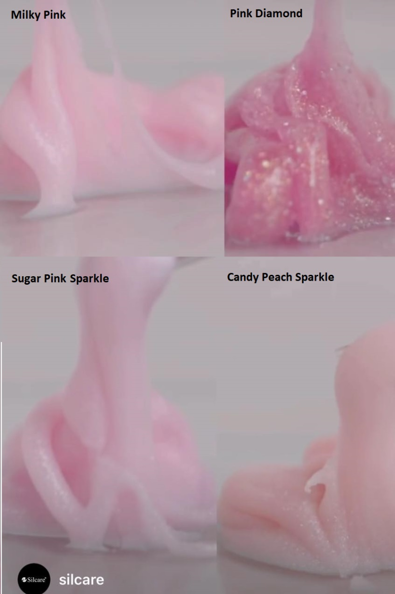 Polygel Easy Shape Candy Peach Sparkle 30g - Image 3
