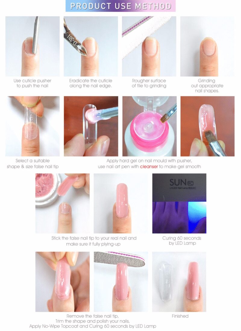 BLING akrilo gelis POLYGEL 2- MILKY PINK 30ml - Image 5