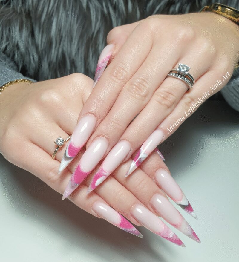 BLING akrilo gelis POLYGEL 2- MILKY PINK 30ml - Image 3