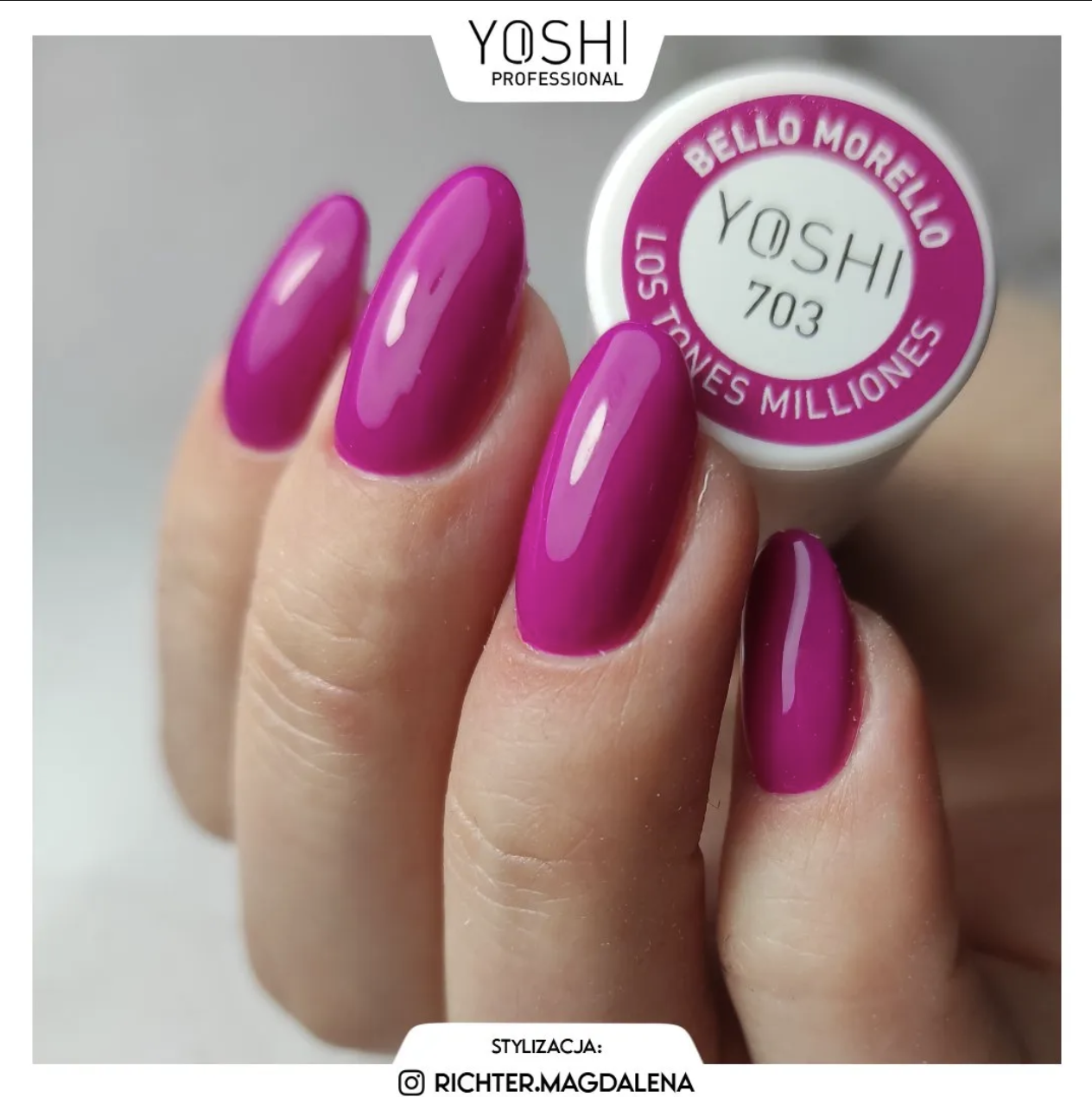 YOSHI Gelinis lakas Bello morello – 703 6ml - Image 2