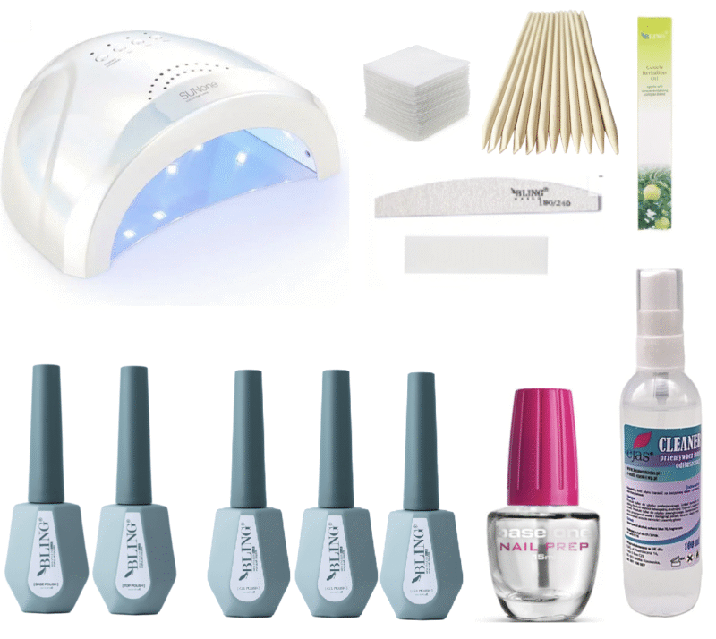 Gelinio lakavimo rinkinys su 48w hibridine lempa