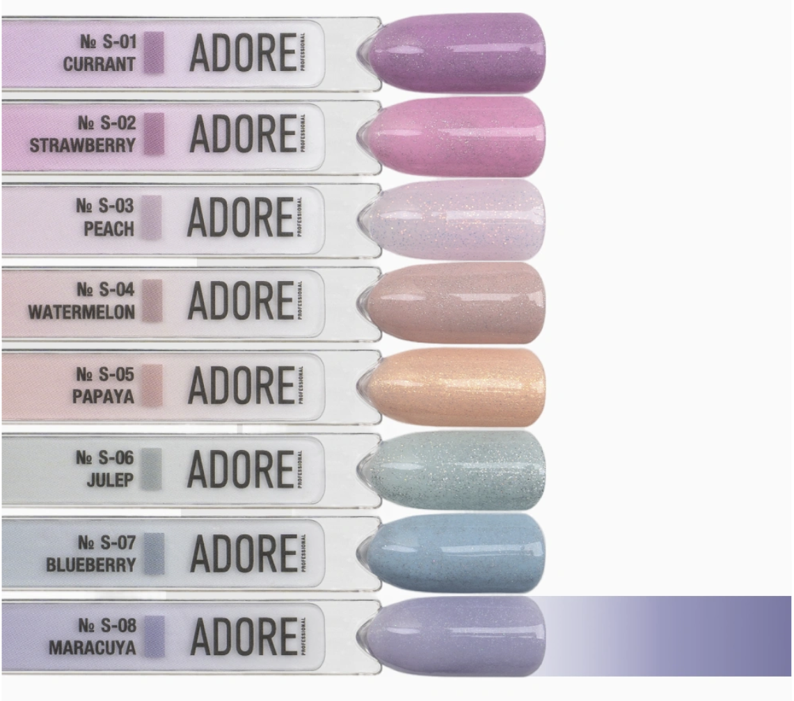 ADORE professional gelinis lakas S-08 MARACUYA, 12 ml - Image 5