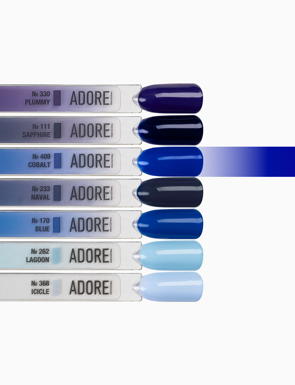 ADORE professional gelinis lakas Nr. 409 Cobalt, 8 ml - Image 4