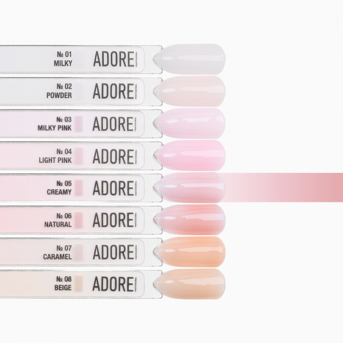 ADORE professional Bottle gel 05 Creamy - gelis buteliuke, 15ml - Image 3