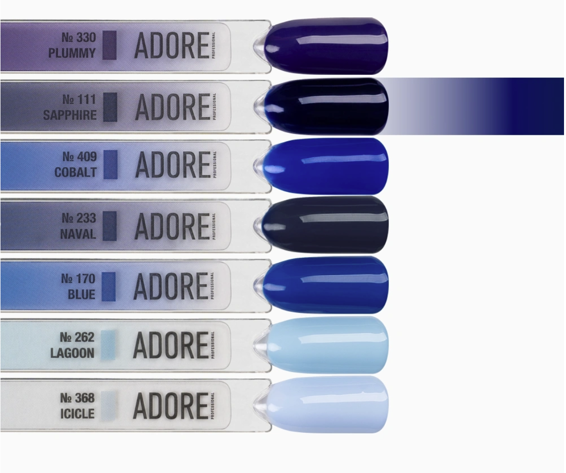 ADORE professional gelinis lakas Nr. 111 Sapphire, 8 ml - Image 4