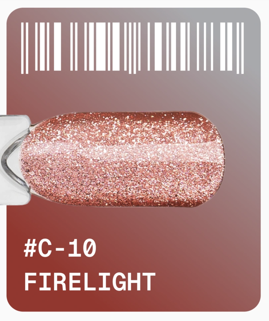ADORE professional gelinis lakas C-10 Firelight, 12 ml - Image 2